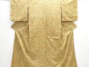 草花模様小紋着物